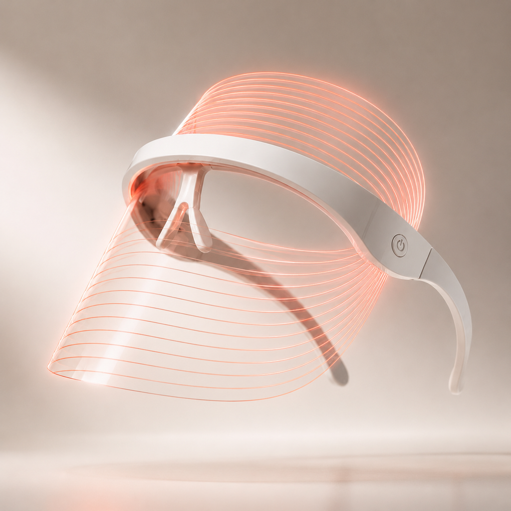 iQiA Halo - visor LED modo rojo, vista alternativa