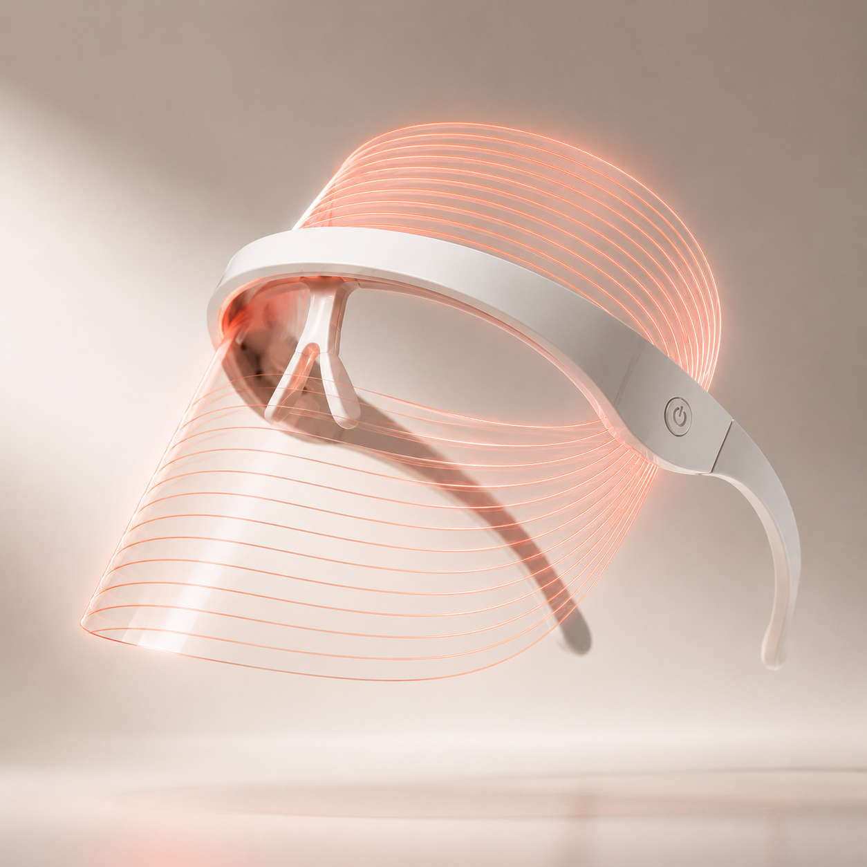iQiA Halo - visor LED modo rojo, vista alternativa